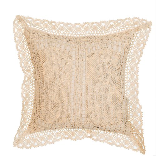 Poszewka shabby chic inka koronka krem 40x40cm