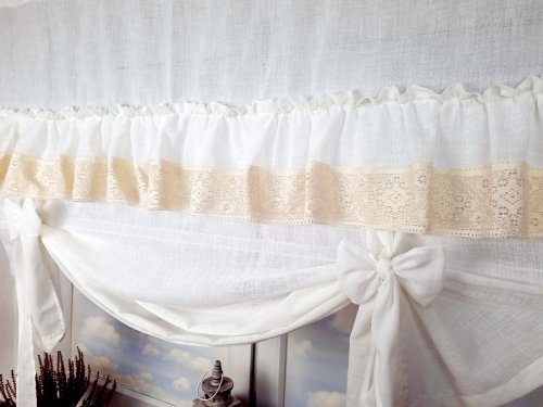 ROLETA SHABBY CHIC KORONKA MLECZNA BIEL ECRU